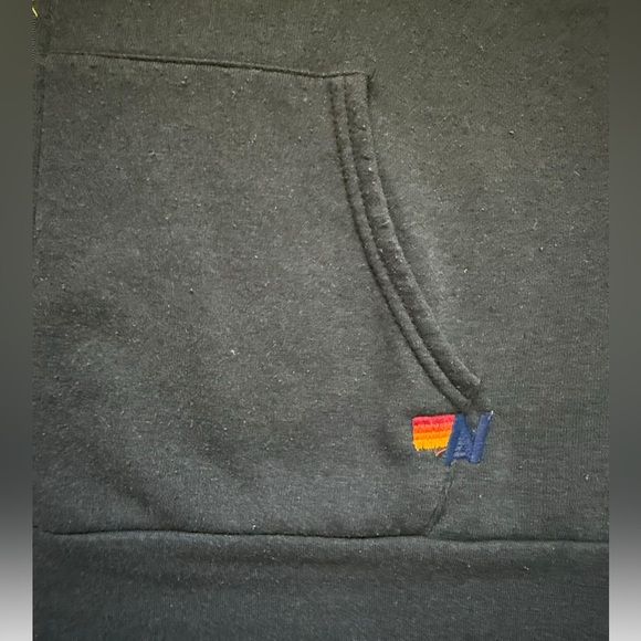 AVIATOR NATION Unisex Navy Blue with White Bolt Zip up Hoodie - Size XXL - Picture 4 of 9